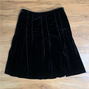 Crocodile ladies velvet midi skirt